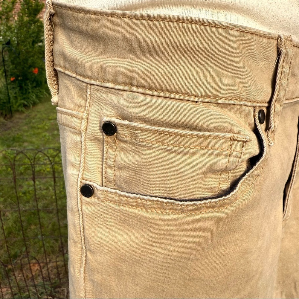 JOE’S JEANS Boys Size 20 Straight Leg Tan Khaki Zip Fly 5 Pocket Jeans - Picture 5 of 13
